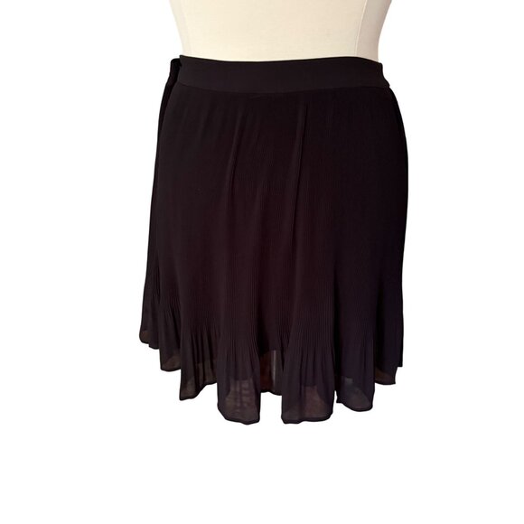 Boden Size US20 UK22 Black Polyester Pleated Flare Hem Knee-Length Plisse Skirt - Picture 1 of 16